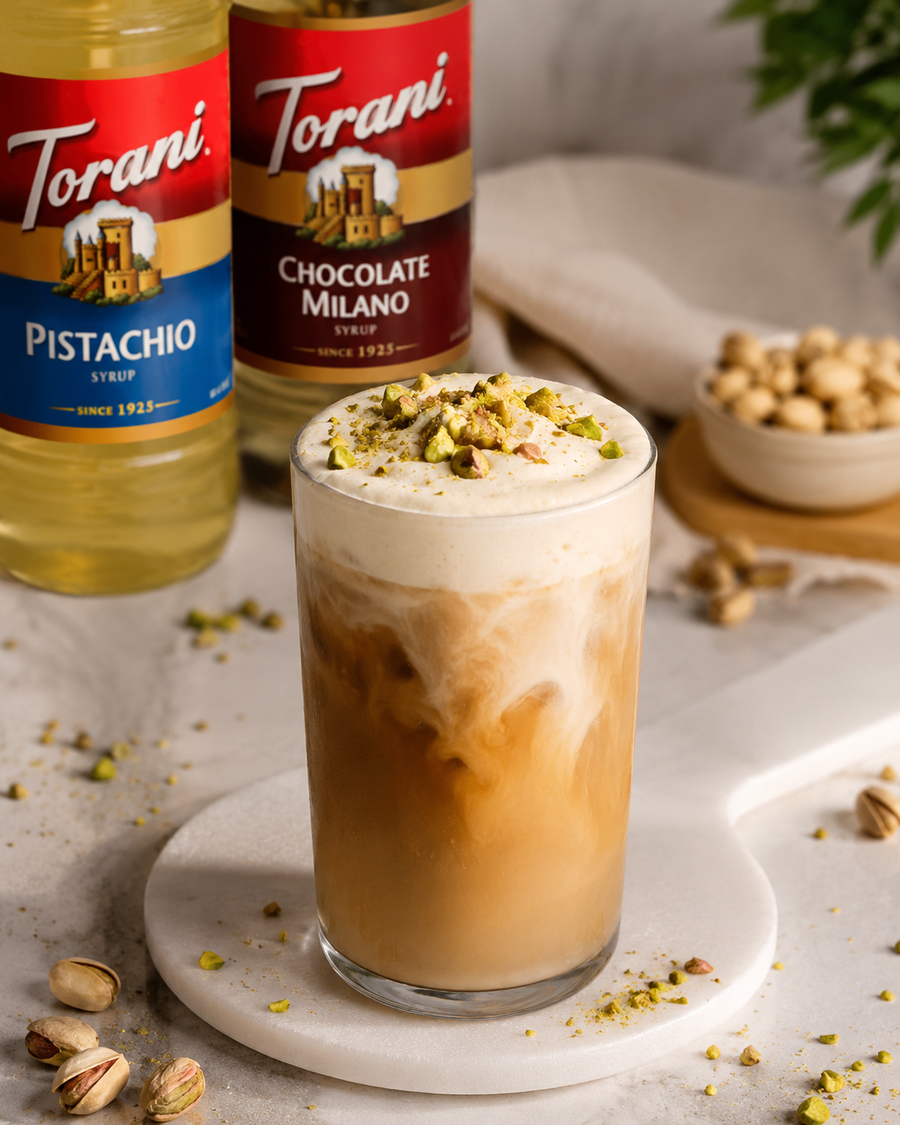 PISTACHIO POWER-UP LATTE