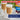 Two glasses of coffee with Torani syrup bottle in the background, featuring promotional text.