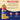 Torani passion fruit syrup bottle with ingredients list on a beige and blue background