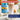 Torani white chocolate syrup bottle with a glass of iced coffee and text about flavor and savings 